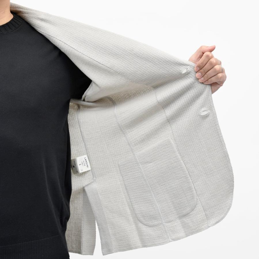 LARDINI（ラルディーニ）リネンコットンメッシュニットジャケット CNCJLJM56/PA66006 16061005109の画像
