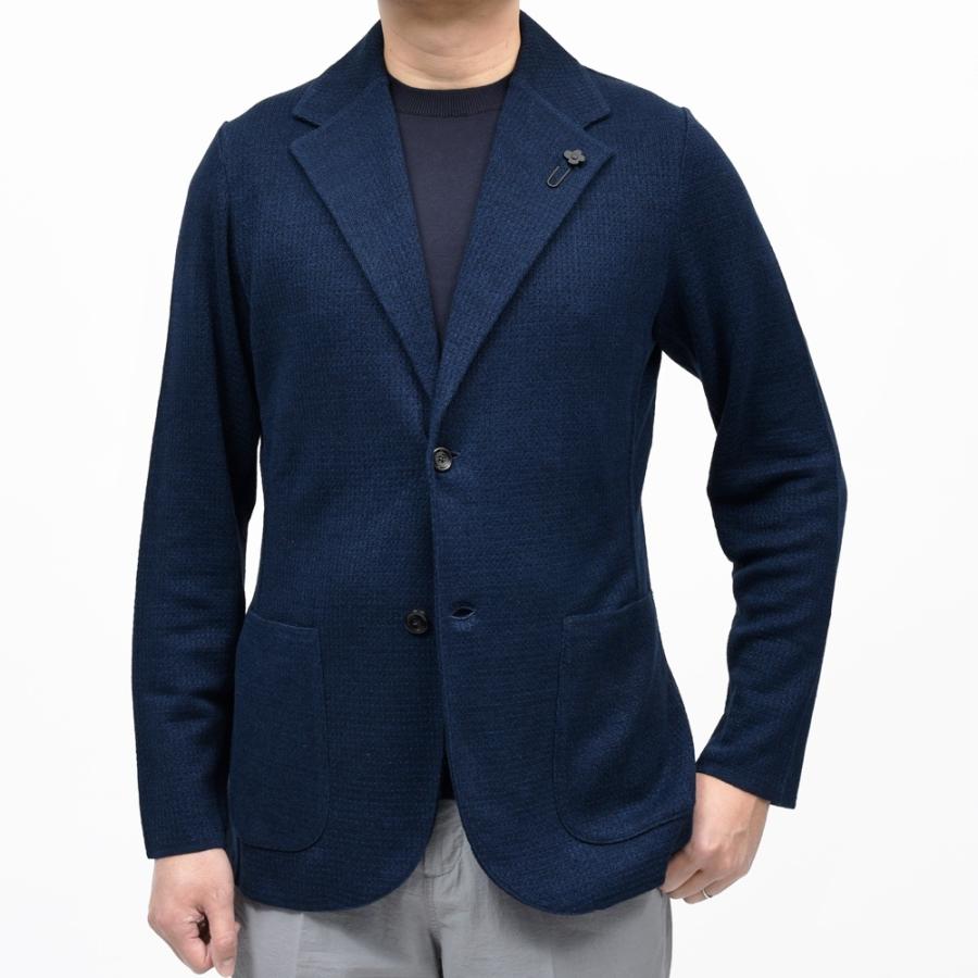LARDINI（ラルディーニ）リネンコットンメッシュニットジャケット CNCJLJM56/PA66006 16061005109の画像