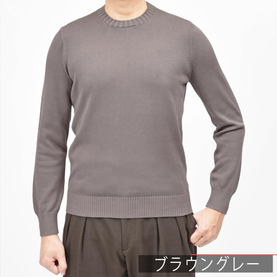GRAN SASSO（グランサッソ）8ゲージソフトコットンクルーネックニット 23107/18136 16061006035の画像