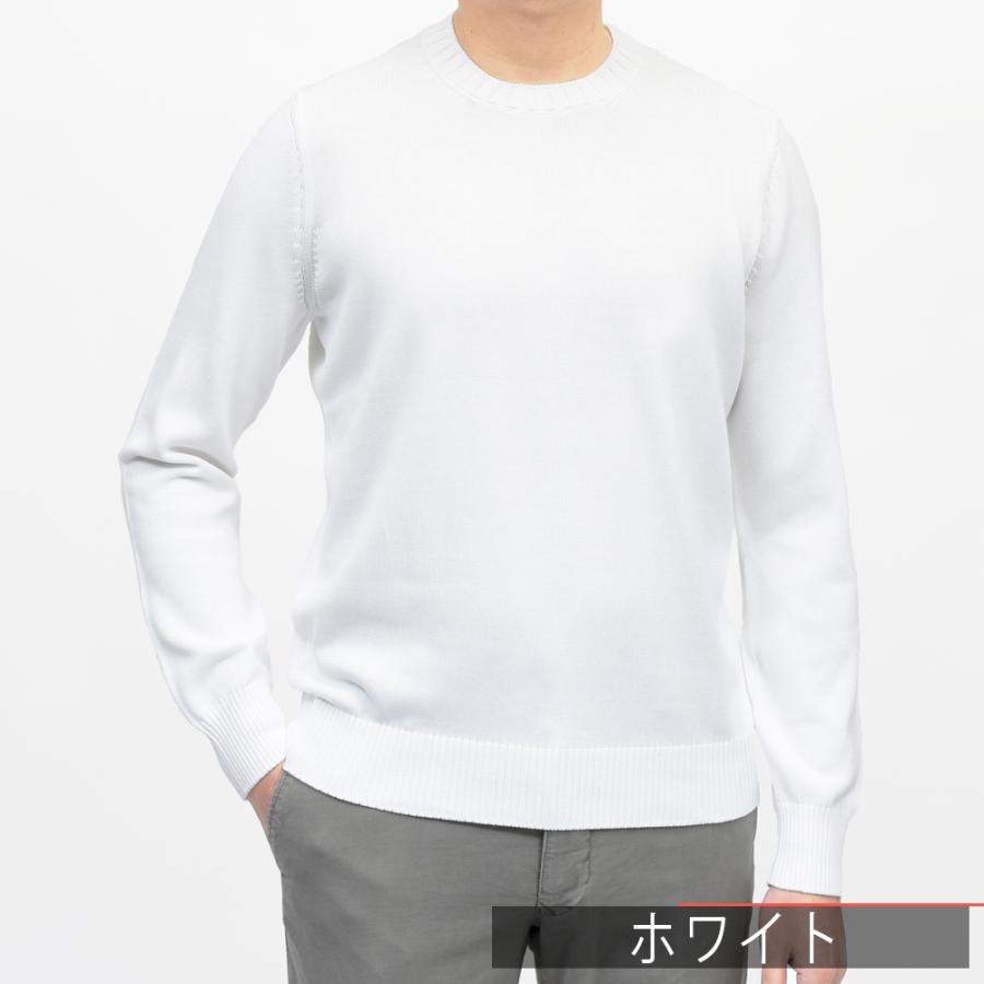 GRAN SASSO（グランサッソ）8ゲージソフトコットンクルーネックニット 23107/18136 16061006035の画像