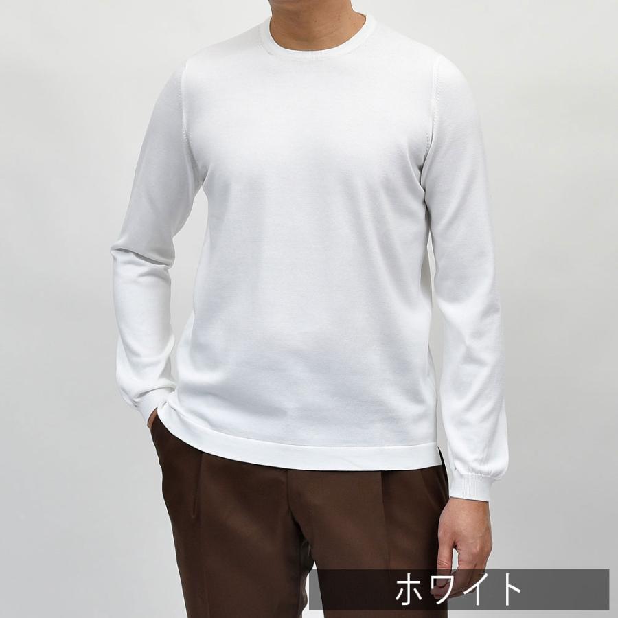 GRAN SASSO（グランサッソ）12ゲージソフトコットンクルーネックニット