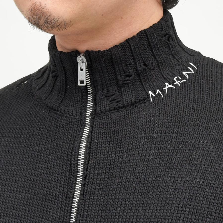 MARNI（マルニ）コットンダメージジップニット CDMG0188A0 UFC652 16061400138の画像