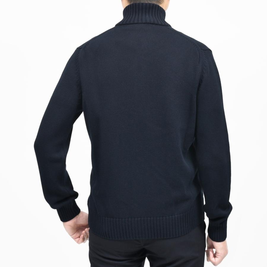 ZANONE（ザノーネ）5ゲージソフトコットンスタンドカラーニットカーディガン CHIOTO/SLIM FIT/810150/ZN392/55602(M) 16065301052の画像