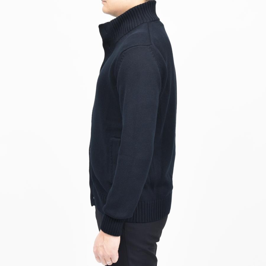 ZANONE（ザノーネ）5ゲージソフトコットンスタンドカラーニットカーディガン CHIOTO/SLIM FIT/810150/ZN392/55602(M) 16065301052の画像