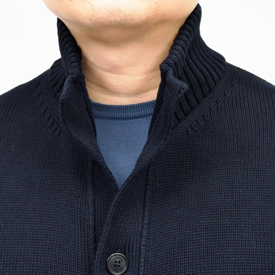 ZANONE（ザノーネ）5ゲージソフトコットンスタンドカラーニットカーディガン CHIOTO/SLIM FIT/810150/ZN392/55602(M) 16065301052の画像