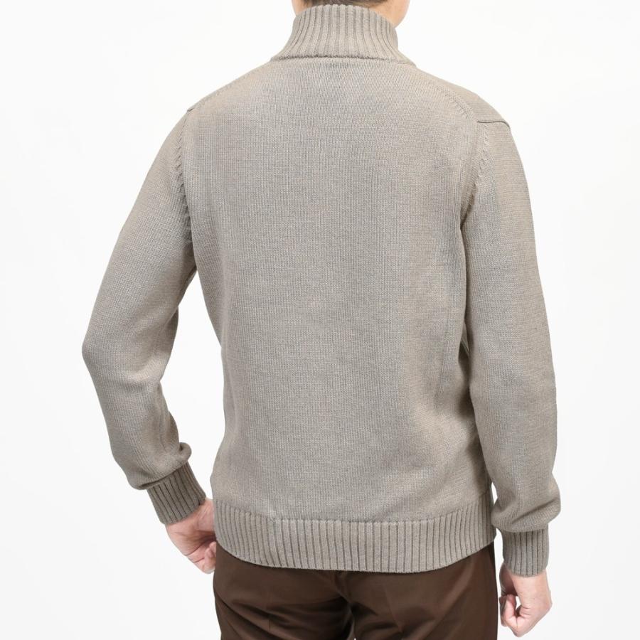 ZANONE（ザノーネ）5ゲージソフトコットンスタンドカラーニットカーディガン CHIOTO/SLIM FIT/810150/ZN392/55602(M) 16065301052の画像