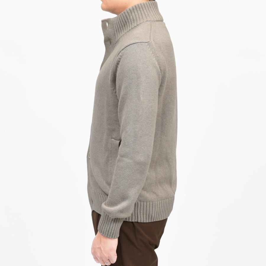 ZANONE（ザノーネ）5ゲージソフトコットンスタンドカラーニットカーディガン CHIOTO/SLIM FIT/810150/ZN392/55602(M) 16065301052の画像