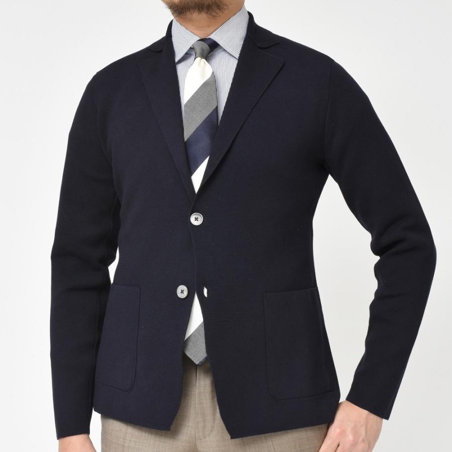 Cruciani(クルチアーニ)コットンミラノリブソリッドニットジャケット Cruciani(クルチアーニ)コットンミラノリブソリッドニットジャケット