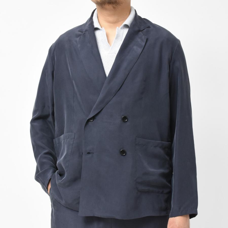 非売品 Moncao（モンサオ）ウォッシャブルシルク4Bダブルシャツ