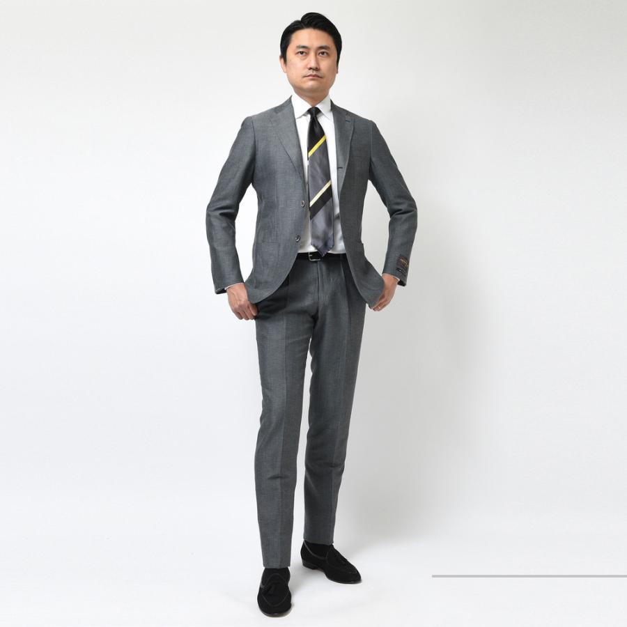 guji（グジ）ウールリネンソリッド3Bジャケット(MADE BY RING JACKET