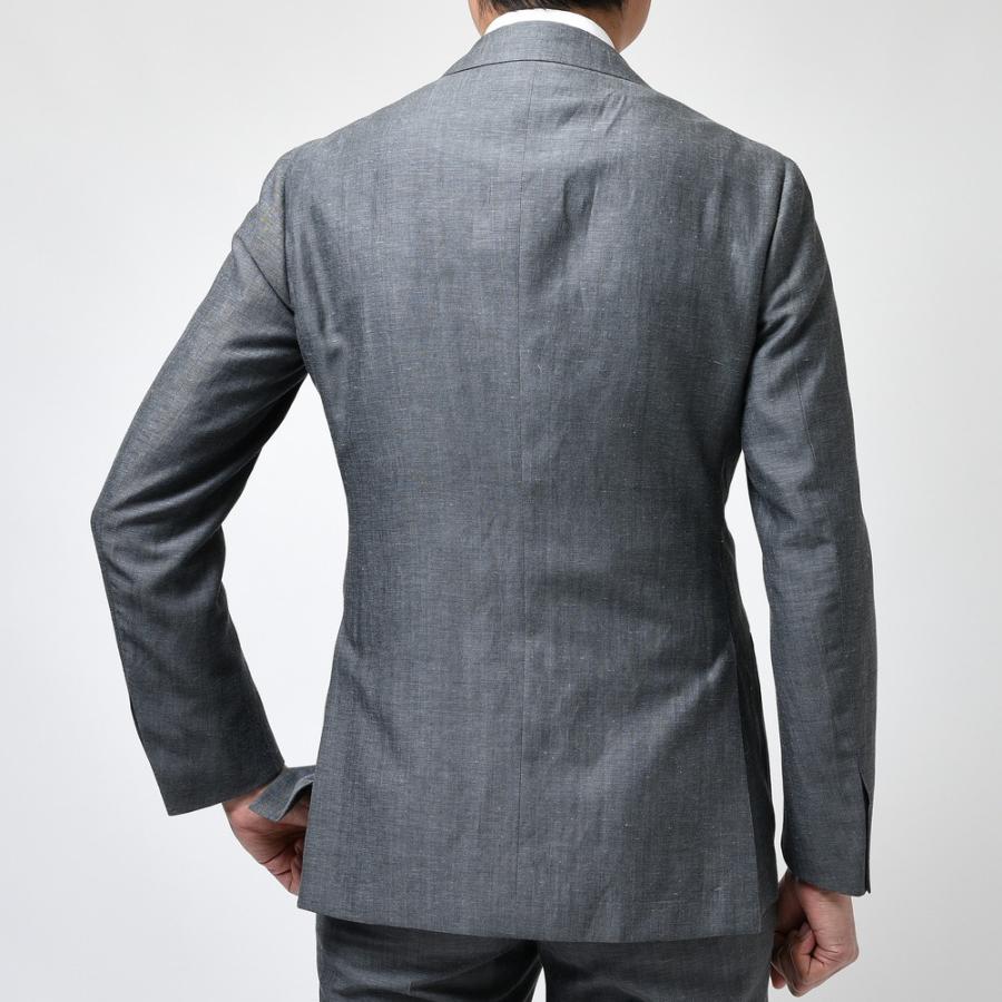 RING JACKET×guji ウールリネンソリッド3Bジャケット　サイズ44 guji（グジ）ウールリネンソリッド3Bジャケット(MADE BY RING JACKET