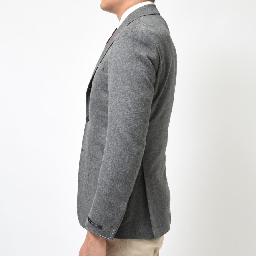 【SALE30％】guji（グジ）カシミアサキソニーソリッド3Bジャケット (MADE BY RING JACKET / LoroPianaファブリック使用)【秋/冬】17022200028の画像