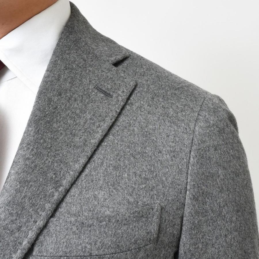 【SALE30％】guji（グジ）カシミアサキソニーソリッド3Bジャケット (MADE BY RING JACKET / LoroPianaファブリック使用)【秋/冬】17022200028の画像