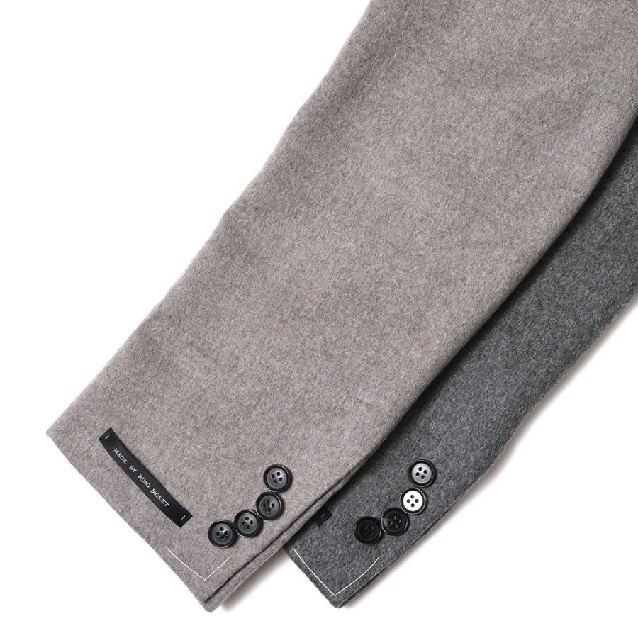 【SALE30％】guji（グジ）カシミアサキソニーソリッド3Bジャケット (MADE BY RING JACKET / LoroPianaファブリック使用)【秋/冬】17022200028の画像