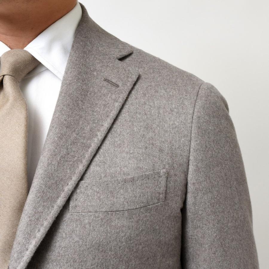 【SALE30％】guji（グジ）カシミアサキソニーソリッド3Bジャケット (MADE BY RING JACKET / LoroPianaファブリック使用)【秋/冬】17022200028の画像