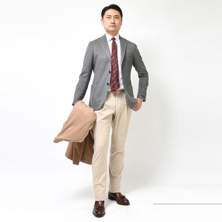 【SALE30％】guji（グジ）カシミアサキソニーソリッド3Bジャケット (MADE BY RING JACKET / LoroPianaファブリック使用)【秋/冬】17022200028の画像