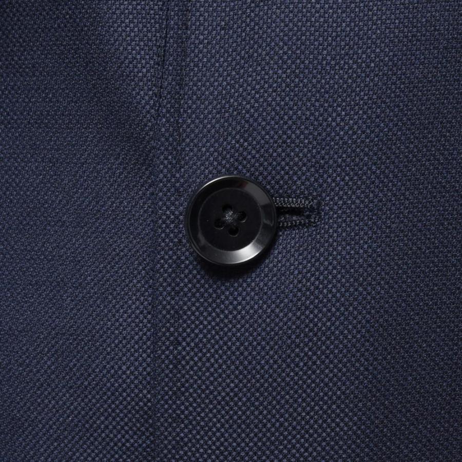 【SALE10％】guji（グジ）SUPER150'sウールホップサックソリッド6Bダブルジャケット (MADE BY RING JACKET)【オールシーズン】17022204028の画像