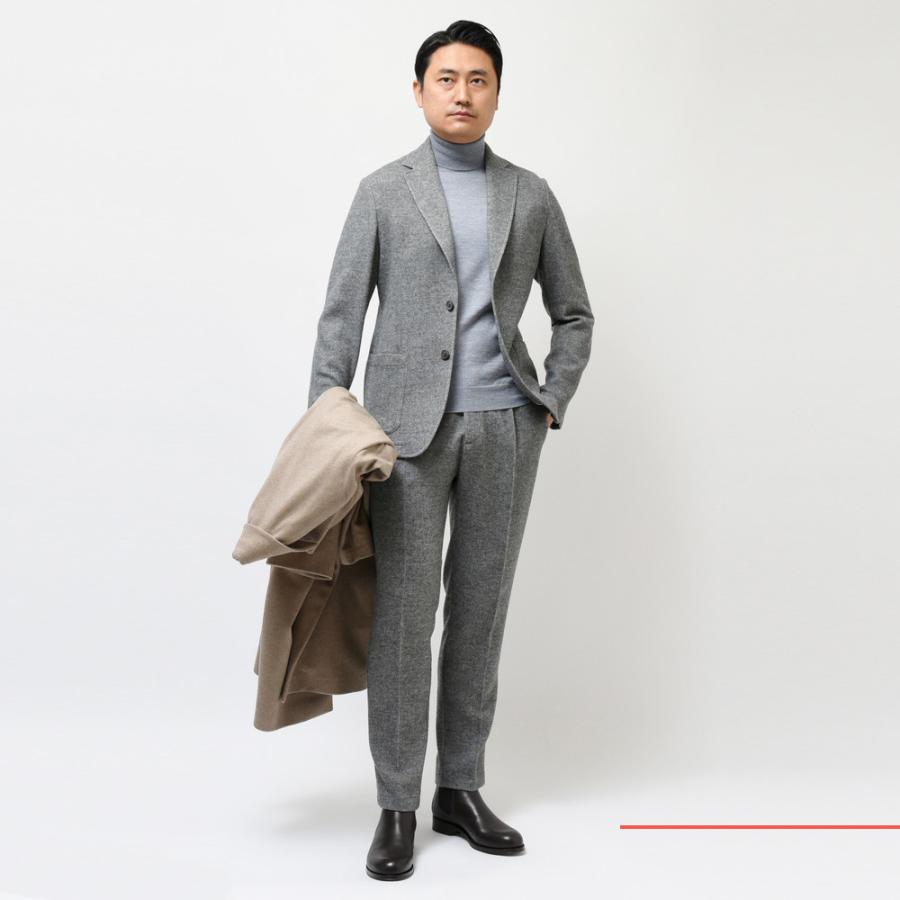 T-JACKET（ティージャケット）ウールコットンメランジフランネルジャージ2Bジャケット 70210007 17026000065 |  | 08