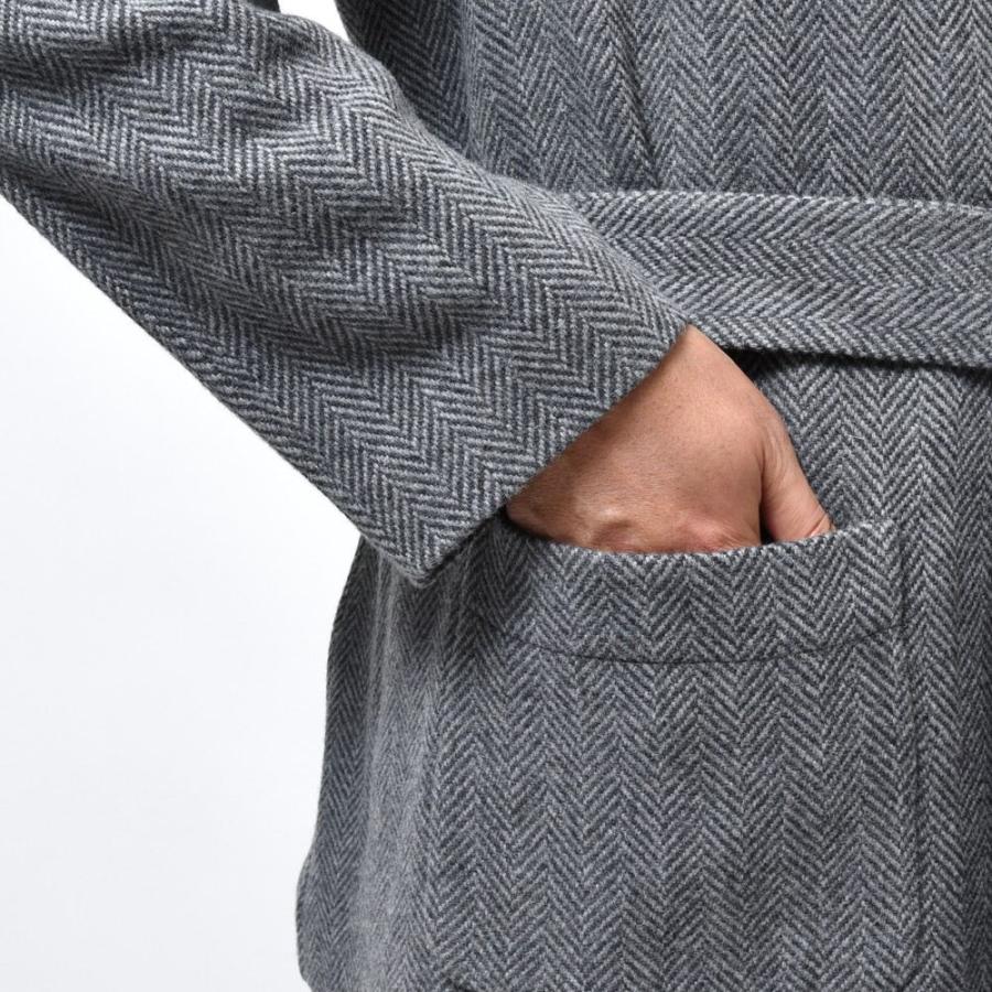 T-JACKET（ティージャケット）ウールナイロンヘリンボーンジャージショールカラーカーディガンジャケット 419-72810005 17026001065 |  | 06