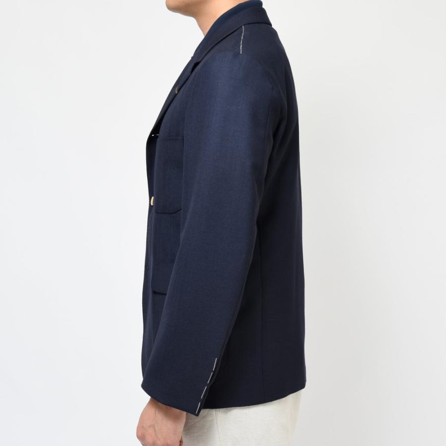 ORBIUM（オルビウム）BOATING BLAZER イングリッシュウールフレスコソリッド3Bジャケット 3/6-A 17031000129｜guji｜05