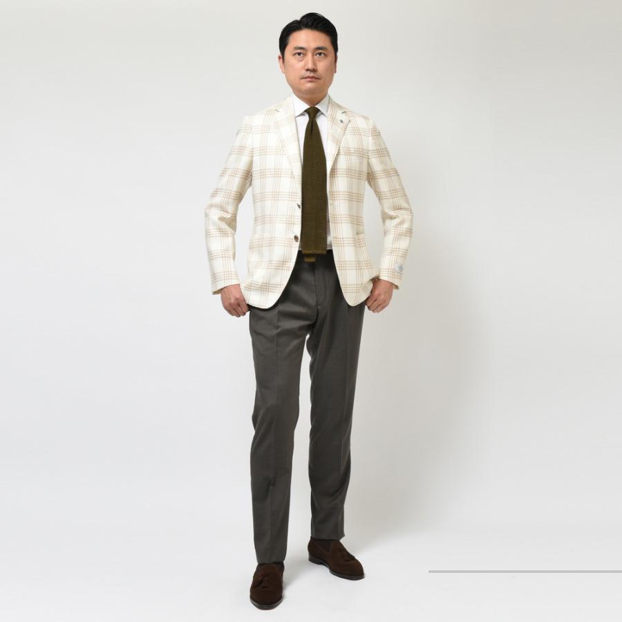 Belvest（ベルベスト）ウールシルクリネンサマーライトツィード 