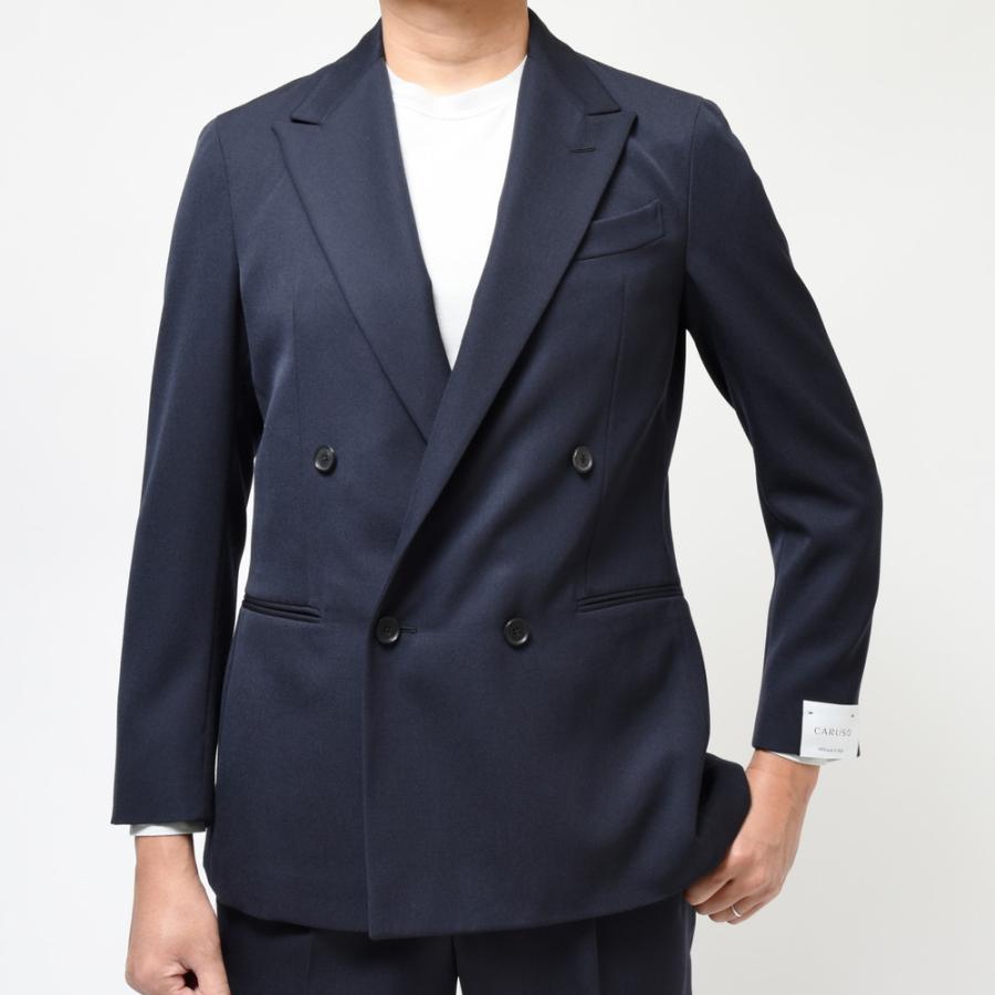 【SALE40％】CARUSO（カルーゾ）BUTTERFLYバタフライ ポリエステルウールギャバジン4Bダブルジャケット GZC241ZN/504934 17032000025の画像