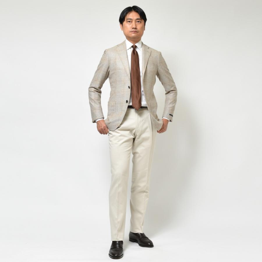 guji(グジ)アンダイドカシミアサキソニーグレンチェック3B guji(グジ)アンダイドカシミアサキソニーグレンチェック3B