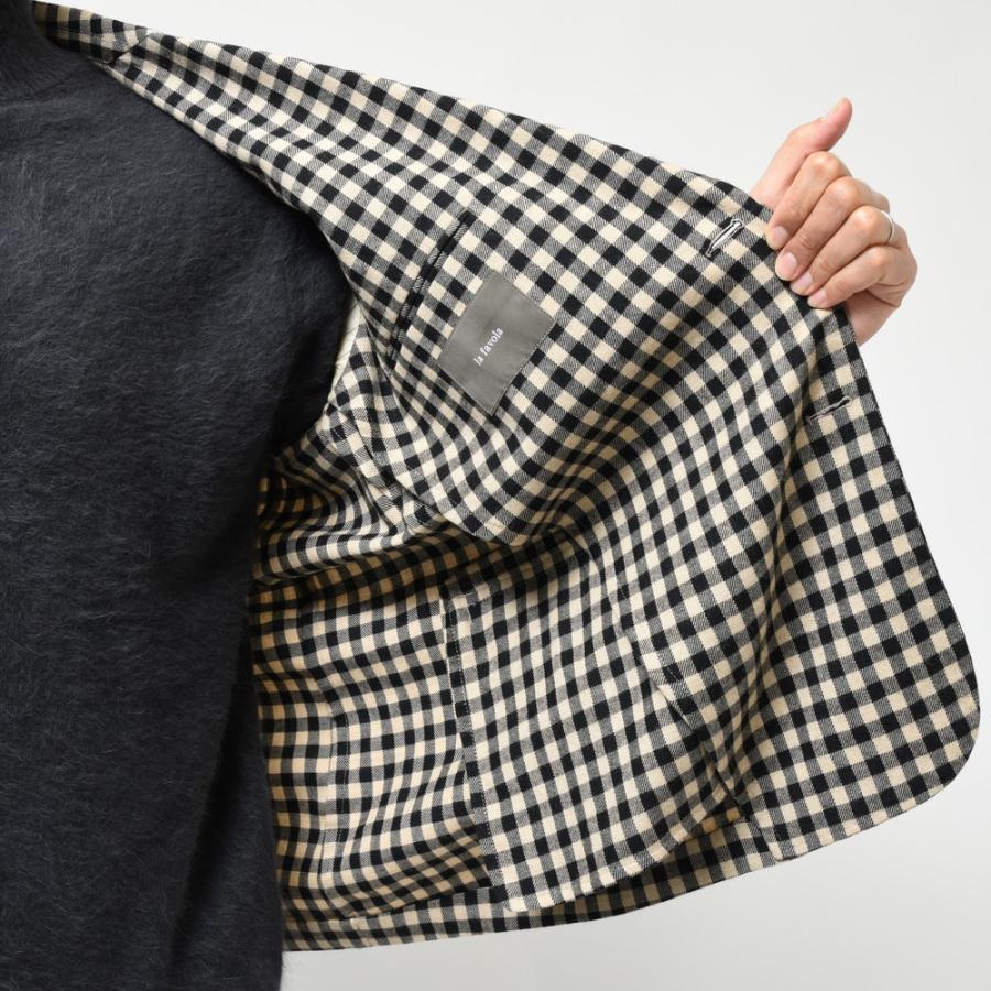 la favola（ラファーヴォラ）ウールコットンフランネルチェック2B