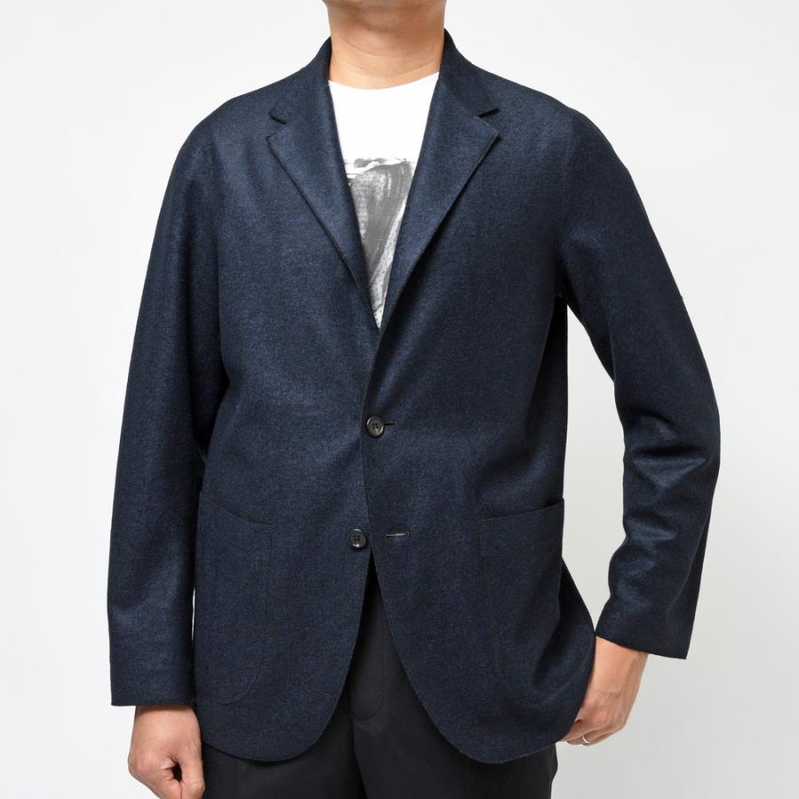 garoh（ガロウ）garoh jacket02 ポリエステルアクリルウールメランジスライバーニット2Bジャケット 17032800189｜guji｜04