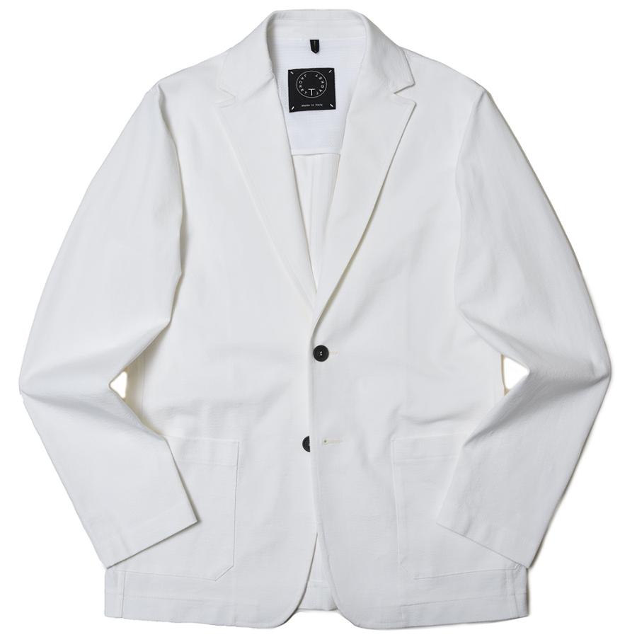 T-JACKET（ティージャケット）スーパーストレッチコットンシアサッカーソリッド2Bジャケット 81210006 17035001065 | 