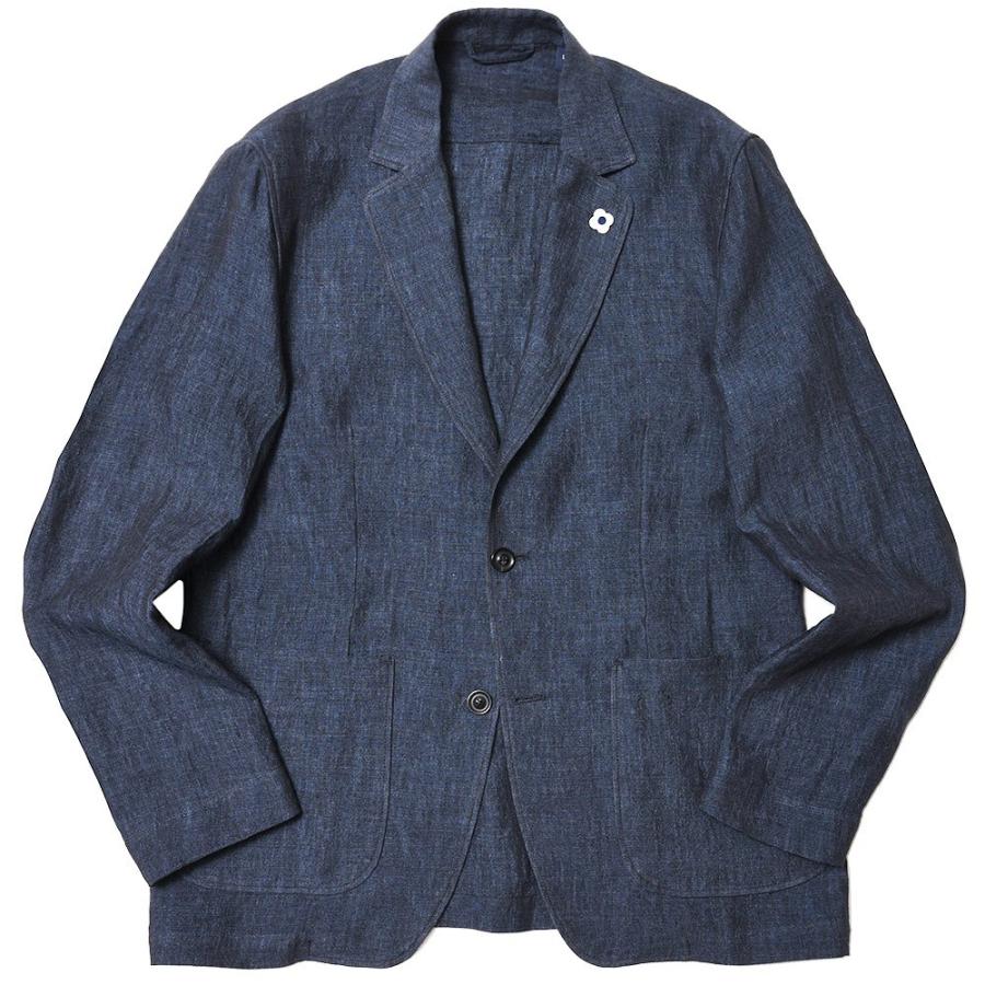 LARDINI（ラルディーニ）AMAアマ リネンソリッド2Bライトジャケット 