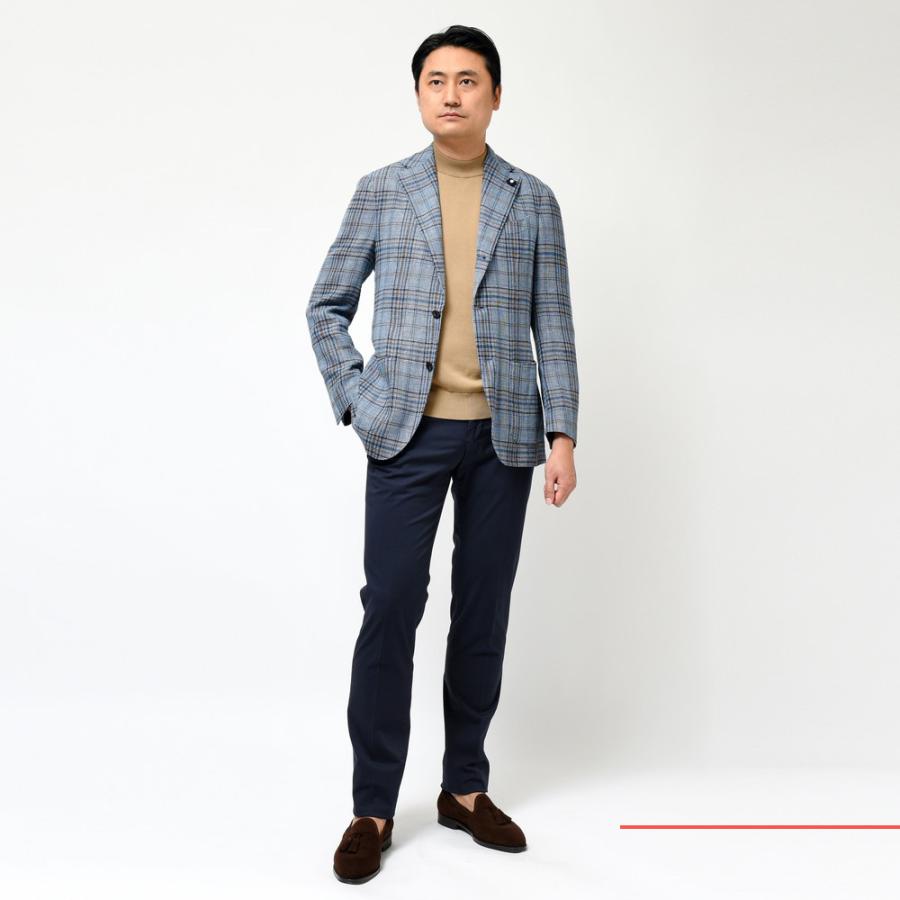 LARDINI（ラルディーニ）ガーメントダイリネンシルクウールオーバー 