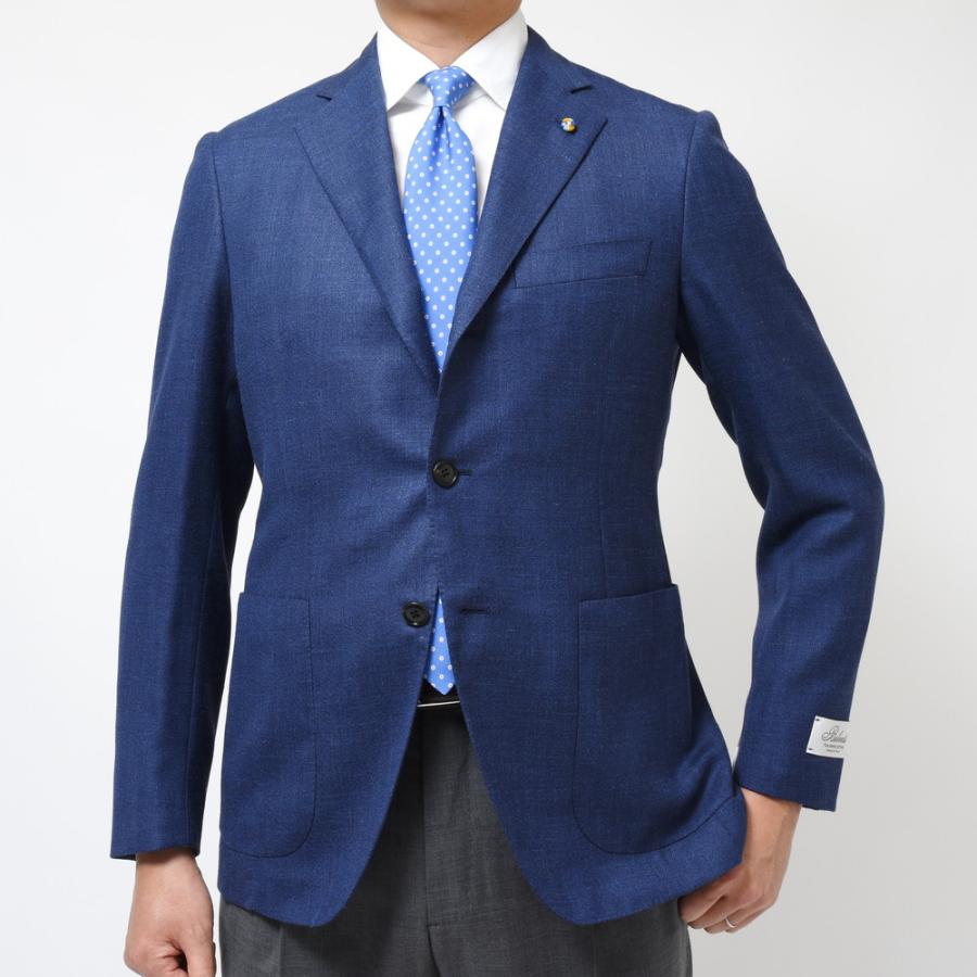 Belvest（ベルベスト）ウールシルクリネンメランジホップサック3Bジャケット JACKET IN THE BOX G10307-23535 17035203020｜guji｜03