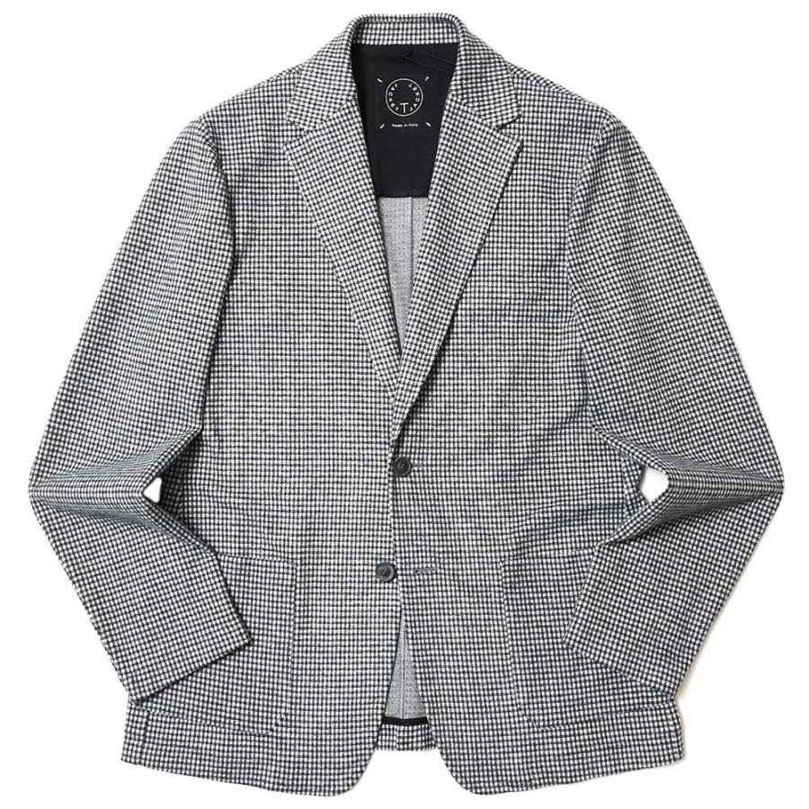T-JACKET（ティージャケット）ポリレーヨンジャージハウンドトゥース2Bジャケット 12010005 17036000065 | 