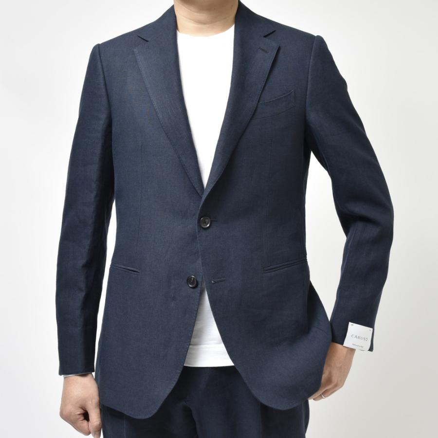 CARUSO（カルーゾ）NORMAノルマ リネンソリッド2Bジャケット LN1JM201F 