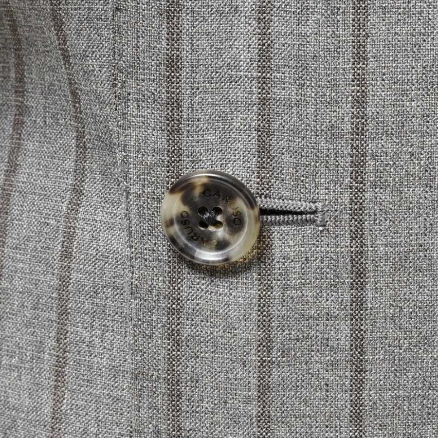 【SALE40％】CARUSO（カルーゾ）NORMAノルマ ウールメランジトロピカルチョークストライプ2Bジャケット LN2JD611A/508227 17041001025の画像