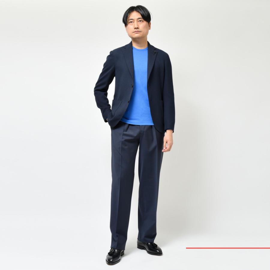 【SALE40％】LARDINI（ラルディーニ）IZUMOイズモ ウールポリコットンへインボーンライトウェイトシャツジャケット JZIZUMO/EQSK62509 17041002109の画像
