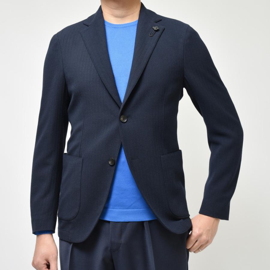 【SALE40％】LARDINI（ラルディーニ）IZUMOイズモ ウールポリコットンへインボーンライトウェイトシャツジャケット JZIZUMO/EQSK62509 17041002109の画像