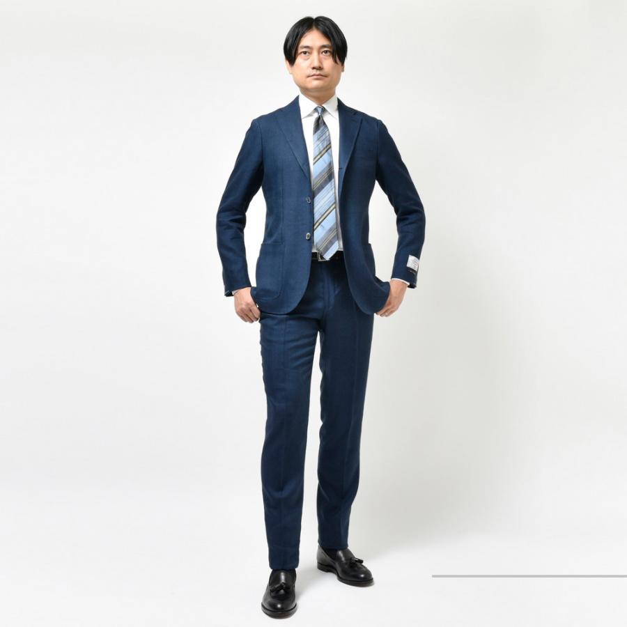 guji（グジ）リネンウールヘリンボーン3Bジャケット(MADE BY RING 