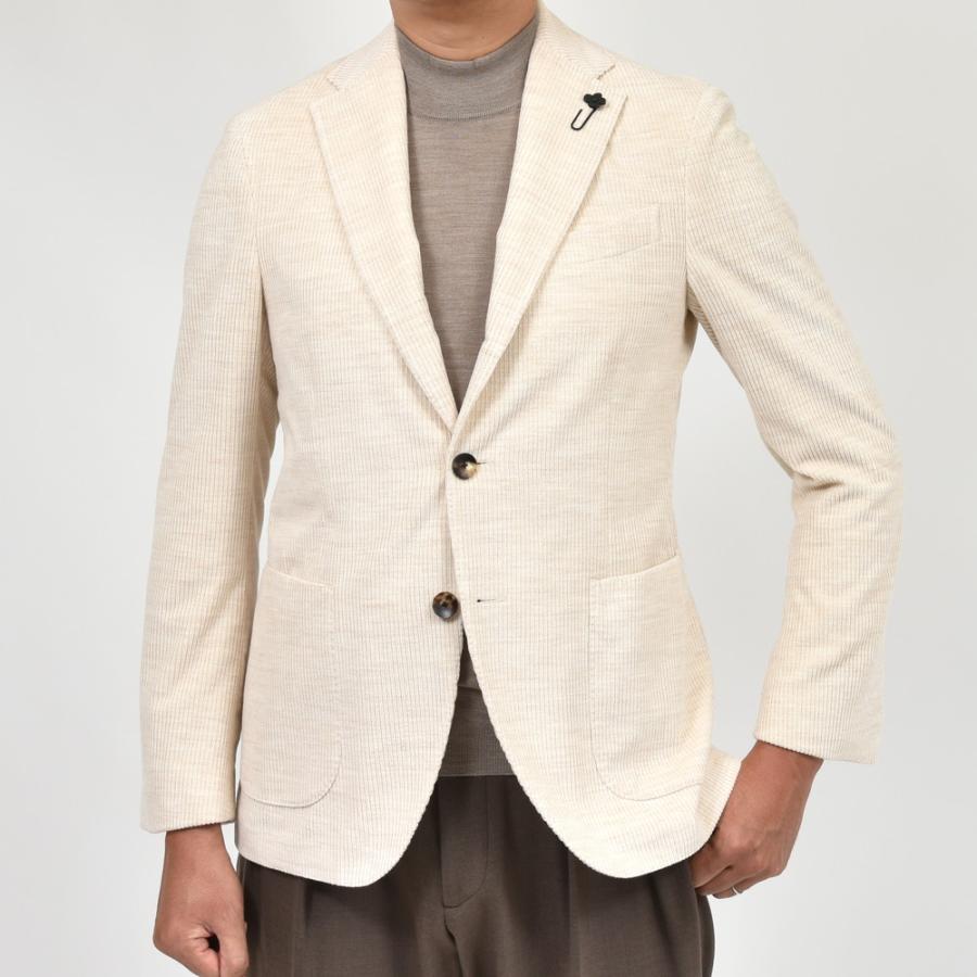 LARDINI（ラルディーニ）ADVANCEアドヴァンス コットンアルパカコーデュロイ3Bジャケット JA6000AQ/IVSF63503 17042002109の画像