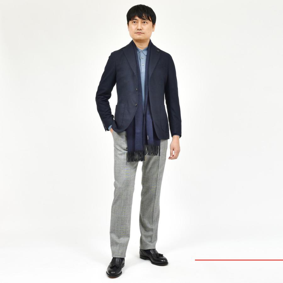 LARDINI（ラルディーニ）ADVANCEアドヴァンス ウールカシミアナイロンライトツィード3Bジャケット JA6000AQ/IVSF63512 17042003109の画像