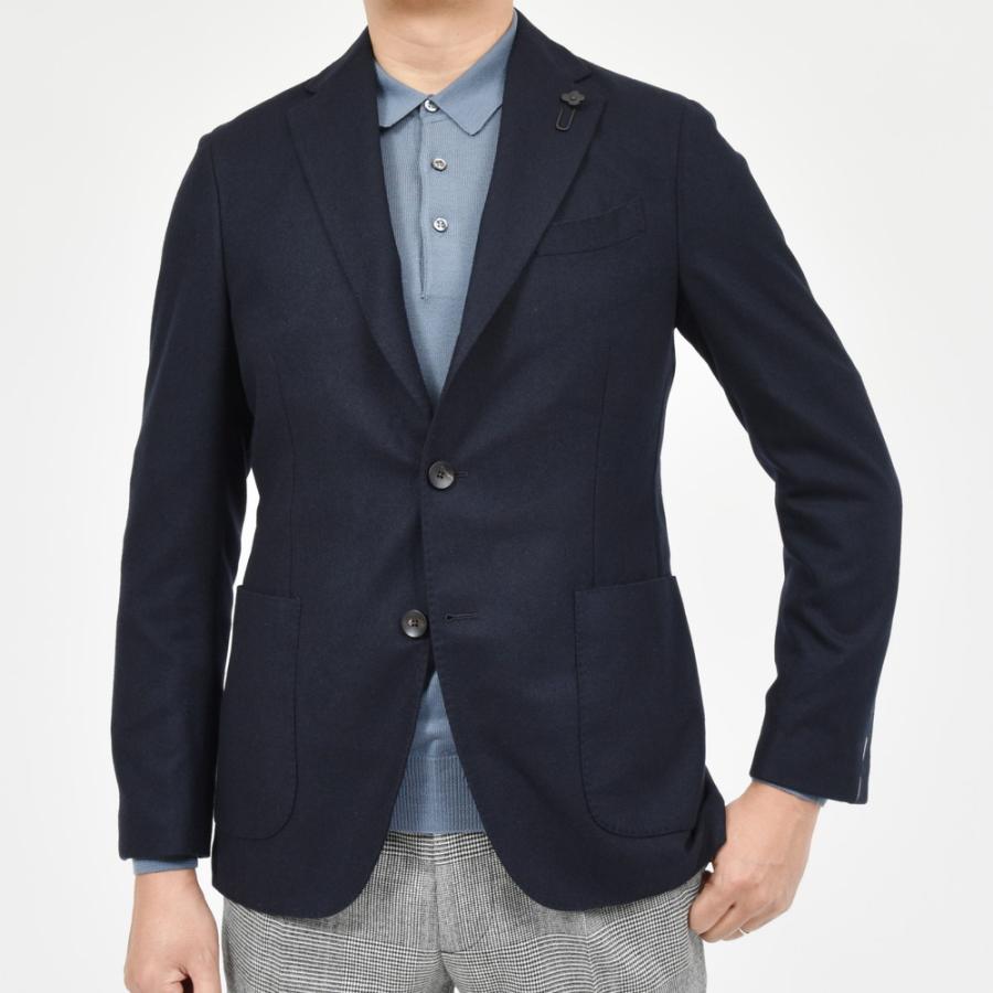 LARDINI（ラルディーニ）ADVANCEアドヴァンス ウールカシミアナイロンライトツィード3Bジャケット JA6000AQ/IVSF63512 17042003109の画像