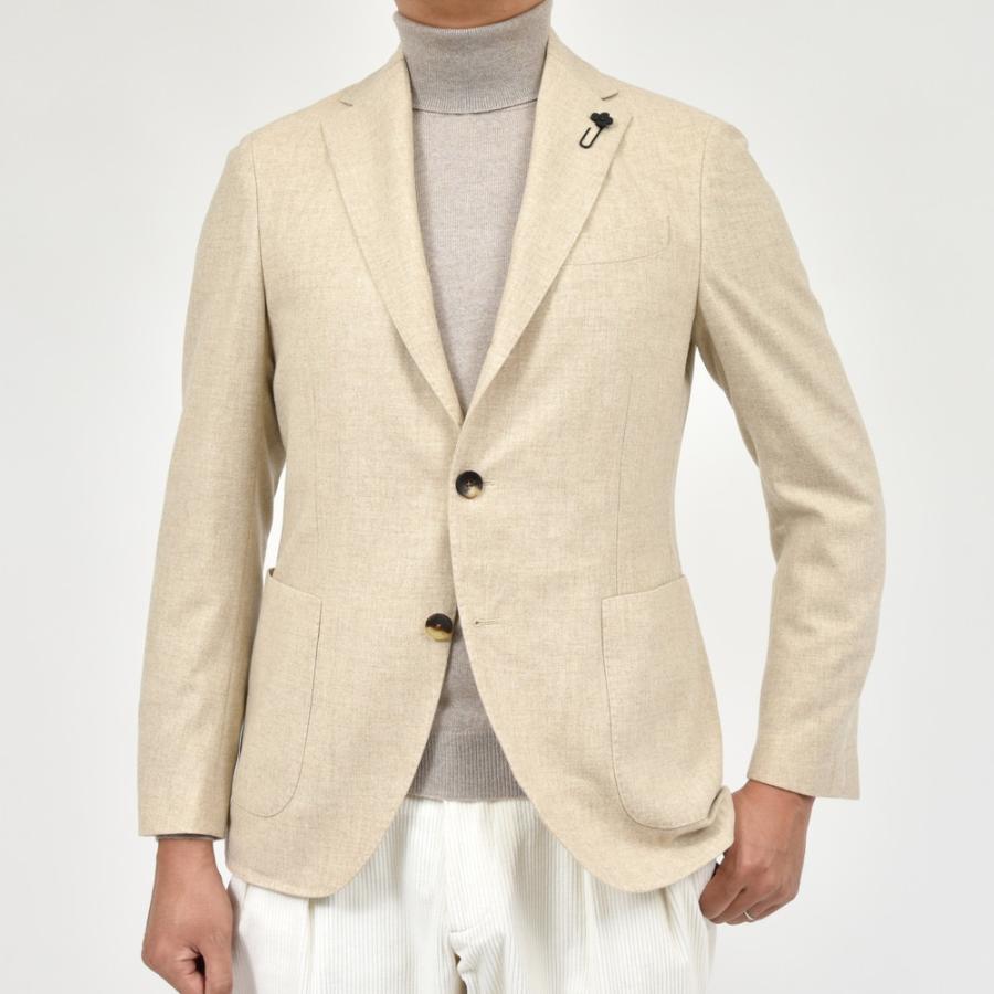 LARDINI（ラルディーニ）ADVANCEアドヴァンス ウールカシミアナイロンライトツィード3Bジャケット JA6000AQ/IVSF63512 17042003109の画像