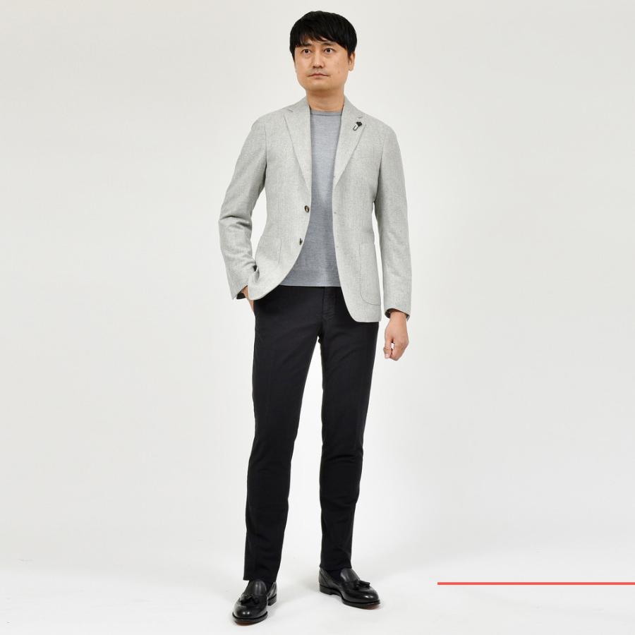 LARDINI（ラルディーニ）ADVANCEアドヴァンス ウールカシミアナイロンライトツィード3Bジャケット JA6000AQ/IVSF63512 17042003109の画像