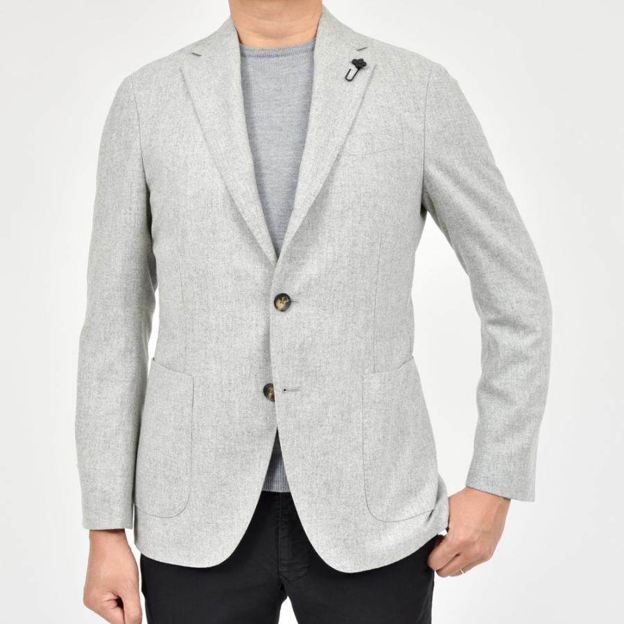 LARDINI（ラルディーニ）ADVANCEアドヴァンス ウールカシミアナイロンライトツィード3Bジャケット JA6000AQ/IVSF63512 17042003109の画像