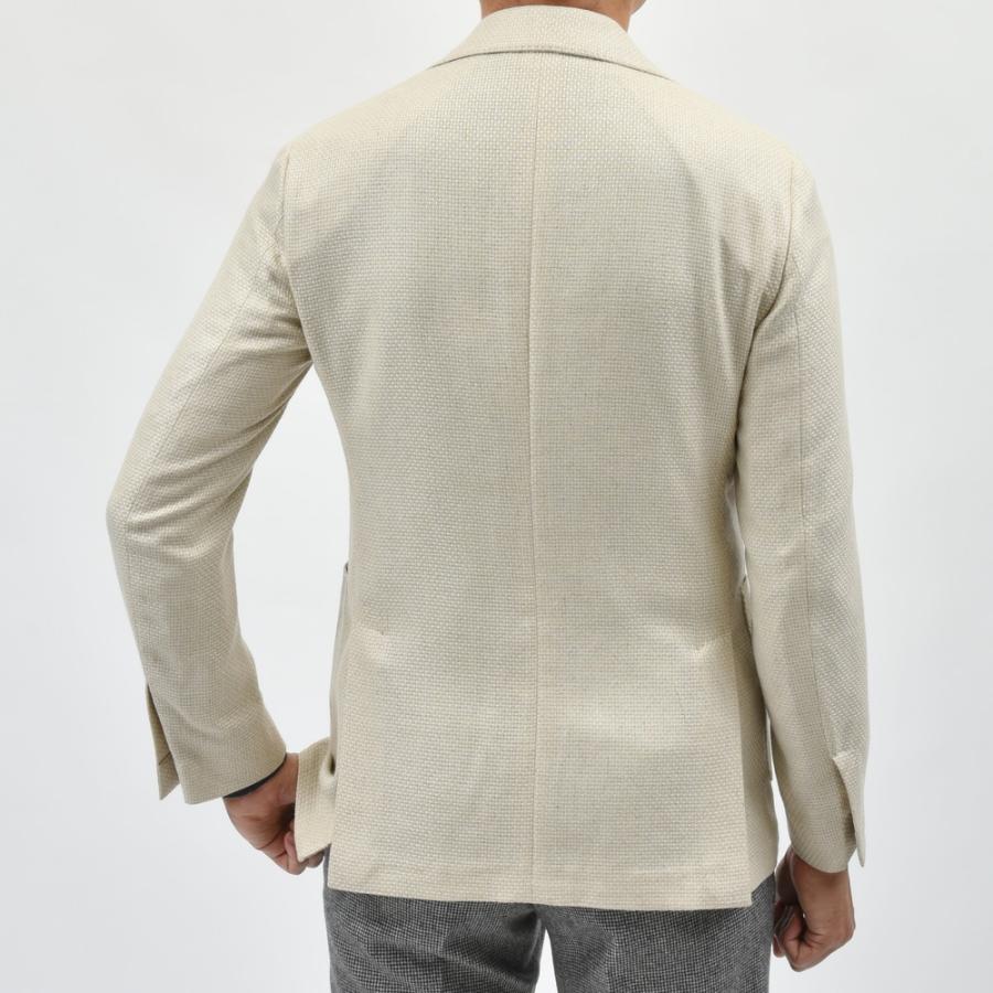 未使用級 LARDINI アルパカ六者混 グレンチェック アンコンジャケット