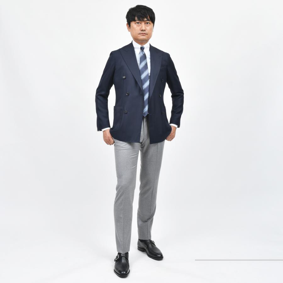 guji（グジ）SUPER130'sウールホップサック6Bダブルジャケット GUJ-03F (MADE BY RING JACKET / LoroPianaファブリック使用)【オールシーズン】17042201028の画像