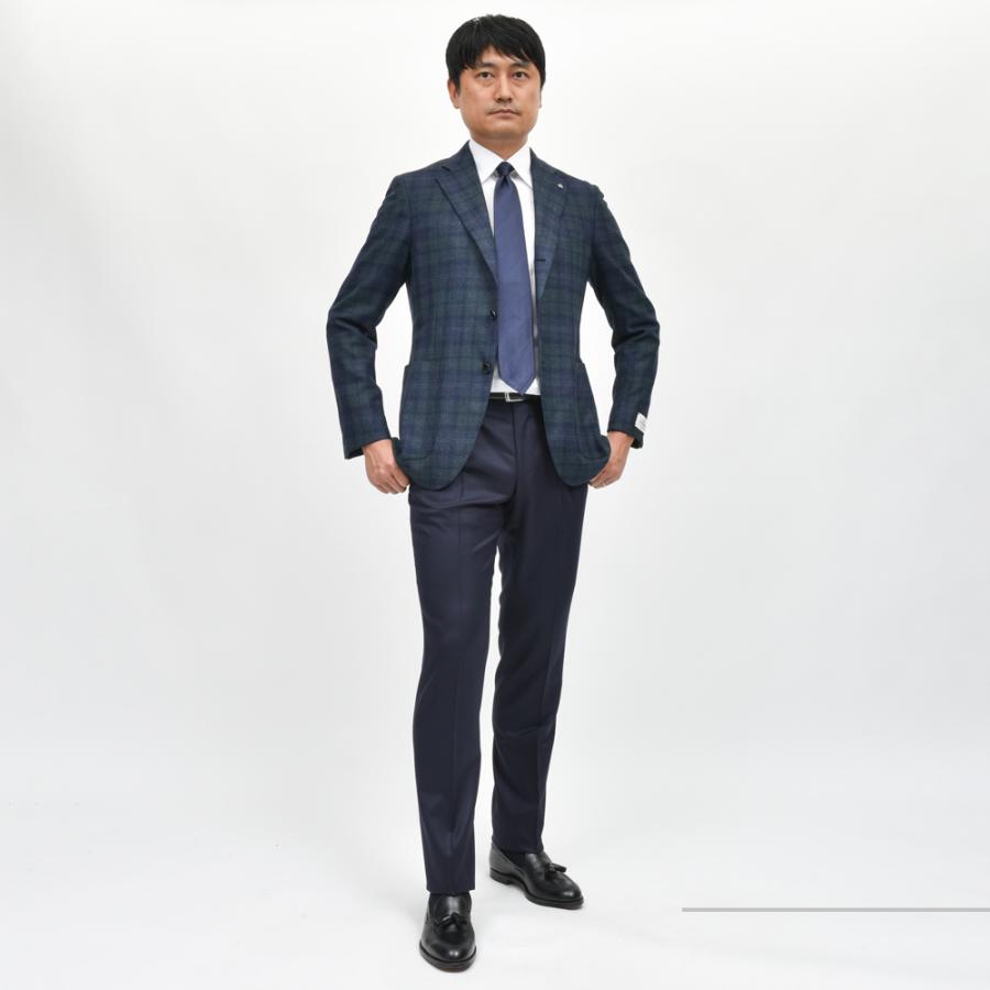 Belvest(ベルベスト)ウールカシミアシルクブラックウォッチ3B Belvest(ベルベスト)ウールカシミアシルクブラックウォッチ3B