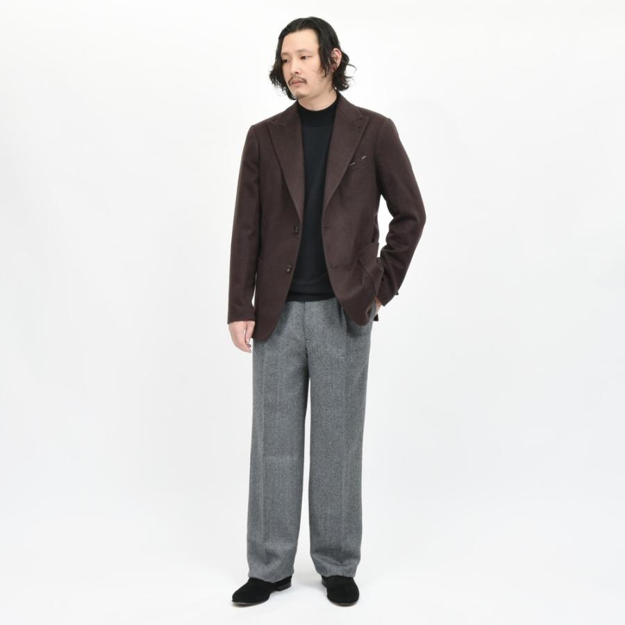 garoh（ガロウ）jacket04 カシミアサキソニー2Bジャケット(ピークドラペル) 17042800161の画像