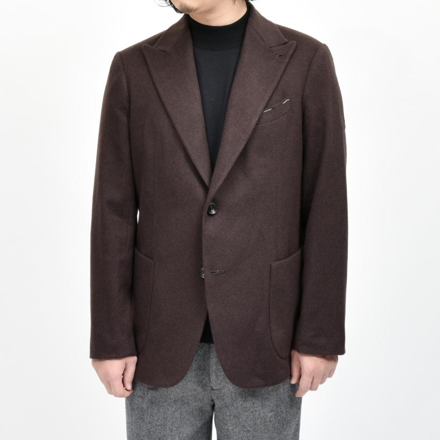 garoh（ガロウ）jacket04 カシミアサキソニー2Bジャケット(ピークドラペル) 17042800161の画像